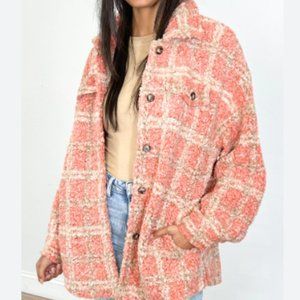Talulah Cliffhanger Teddy Shacket - Coral - Size S